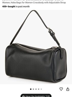 Black Mini Genuine Leather Shoulder Bag - Womens Mini Bag